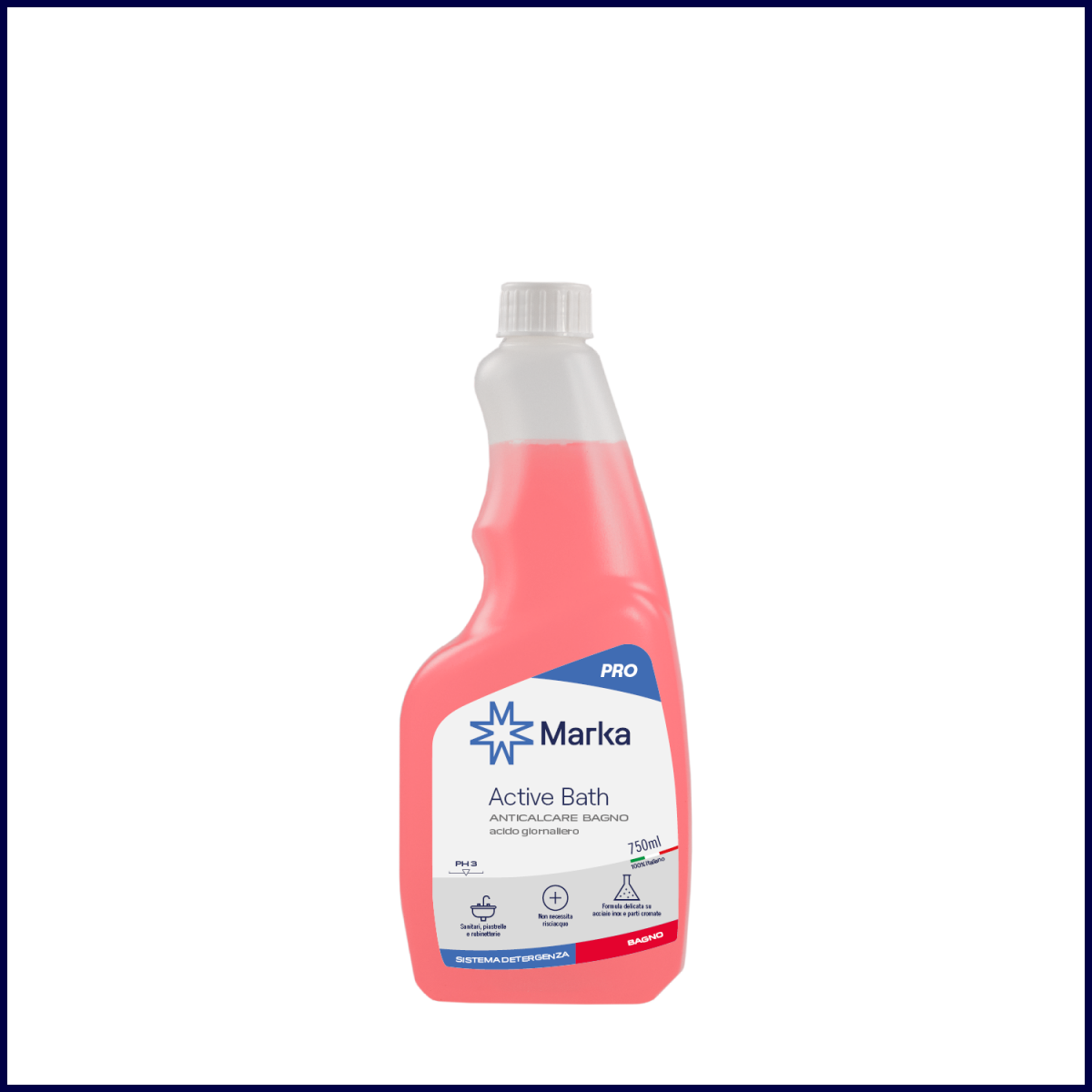 Anticalcare bagno acido giornaliero,flacone da 750 ML (Marka) - Mercò