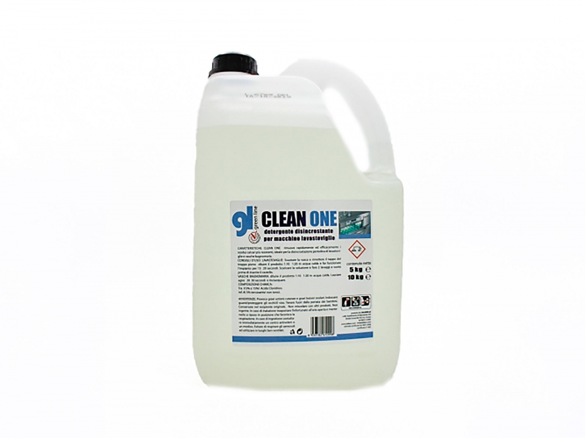 CLEAN ONE ANTICALCARE PER LAVASTOVIGLIE E AMMOLLO - 5 LT